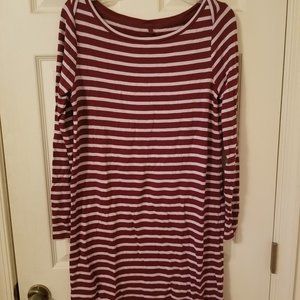 Lou and Grey long sleeve striped dress